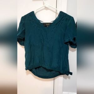 Anthropologie Fletcher by Lyell embroidered silk blouse